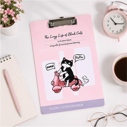 Premium Acrylic Clipboard with Hanging Loop – A4 Writing Board