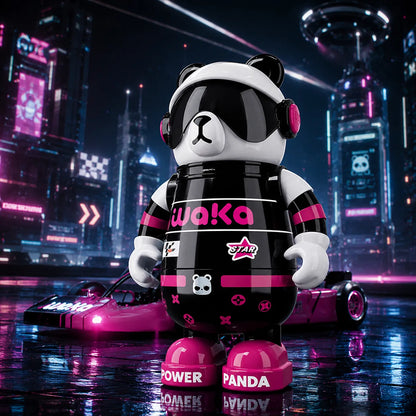 Waka Snowboarder Panda Insulated Water Bottle with Strap - 530ml