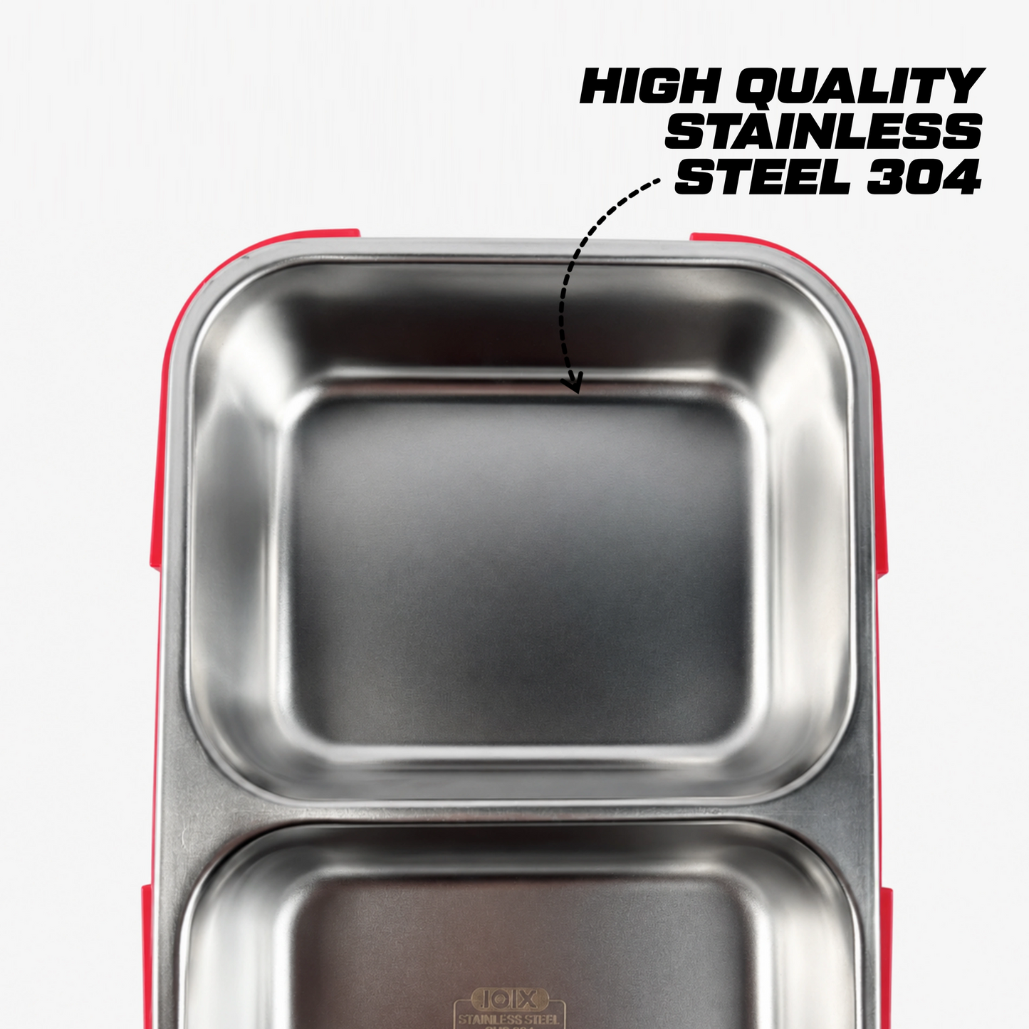 Stainless Steel Bento Lunch Box – 2 Compartment Organizer – 750ml