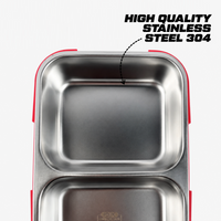 Stainless Steel Bento Lunch Box – 2 Compartment Organizer – 750ml