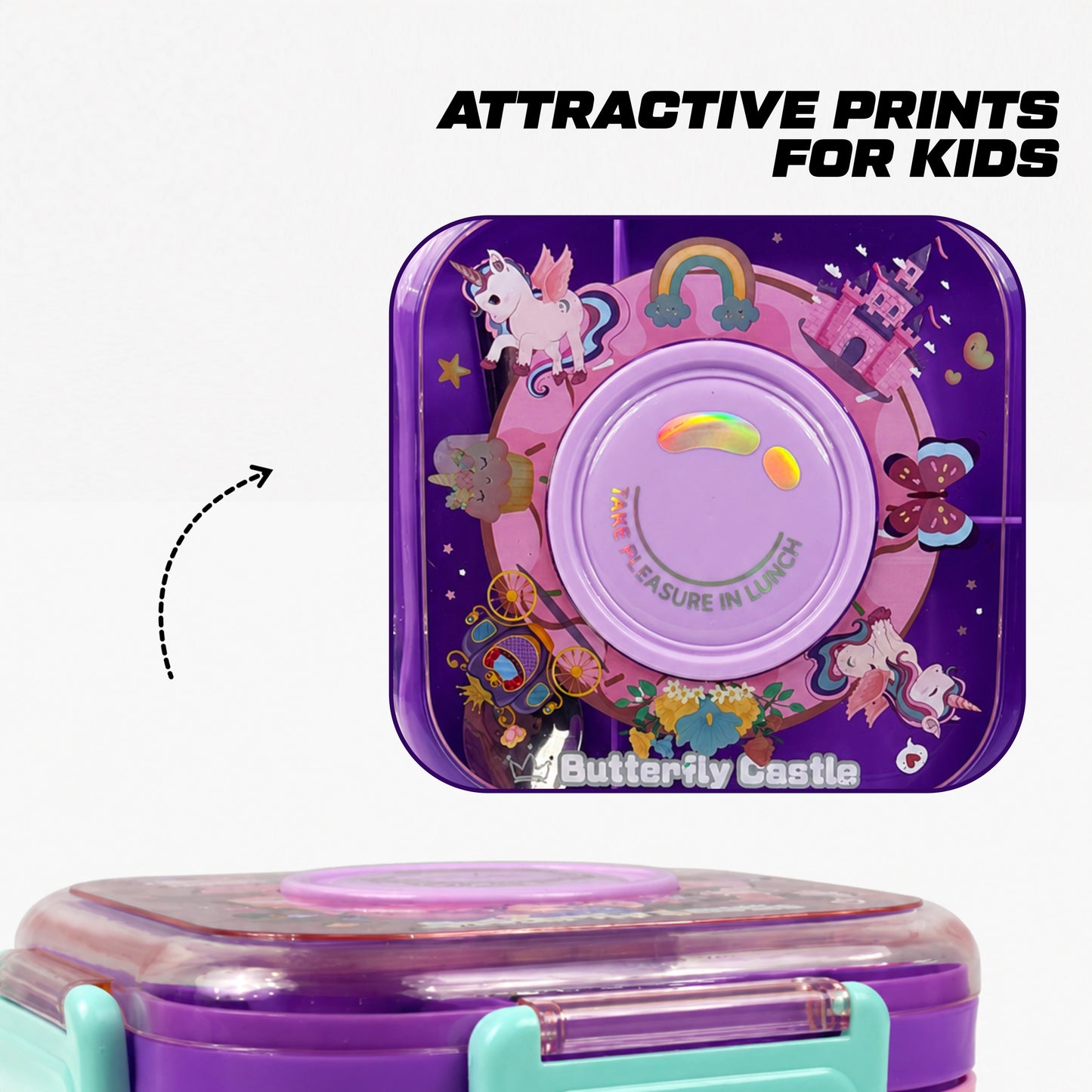 Kids Plastic Lunch Box – Leakproof – 850ml
