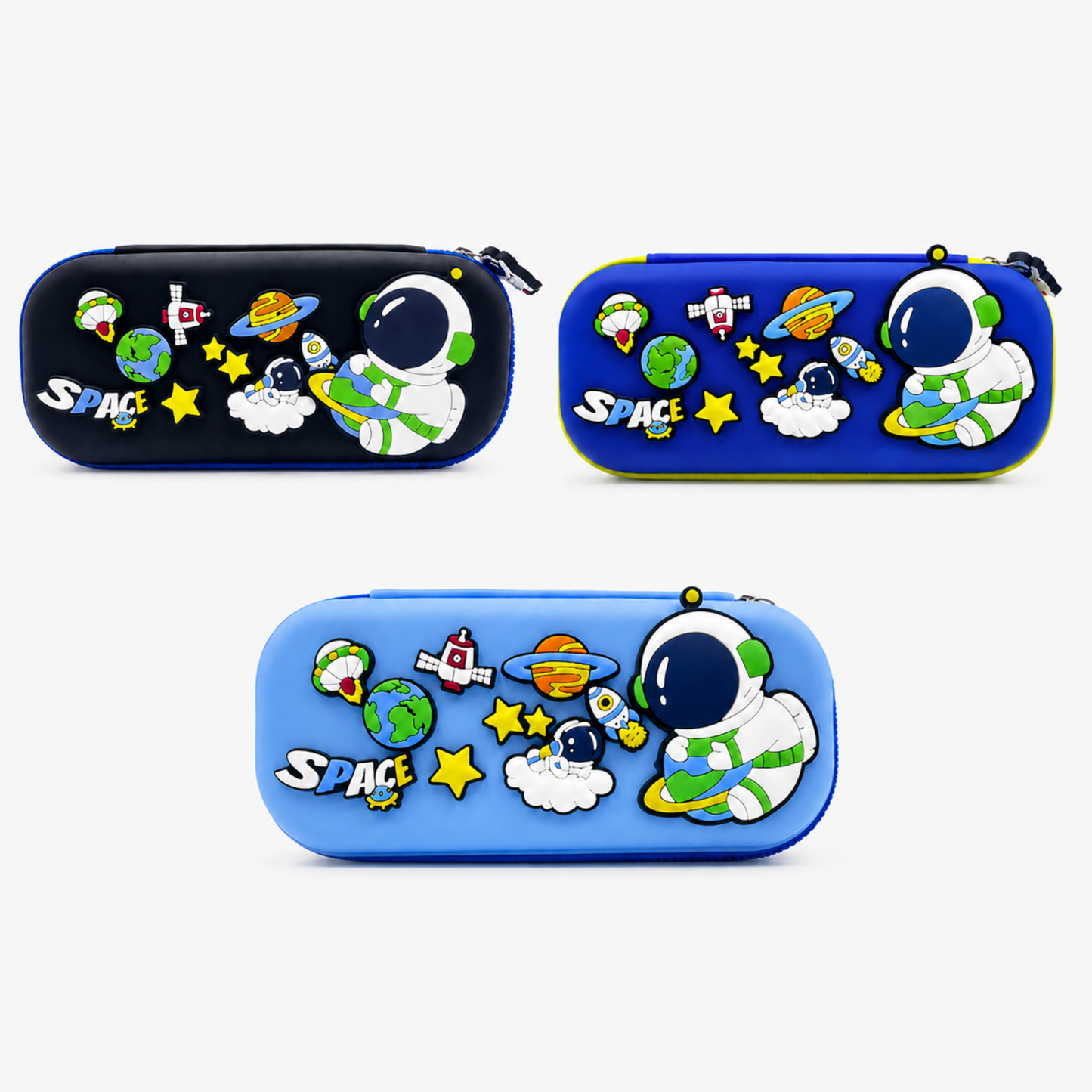 Premium DIY Space Theme Pencil Box with Removable Space Toys