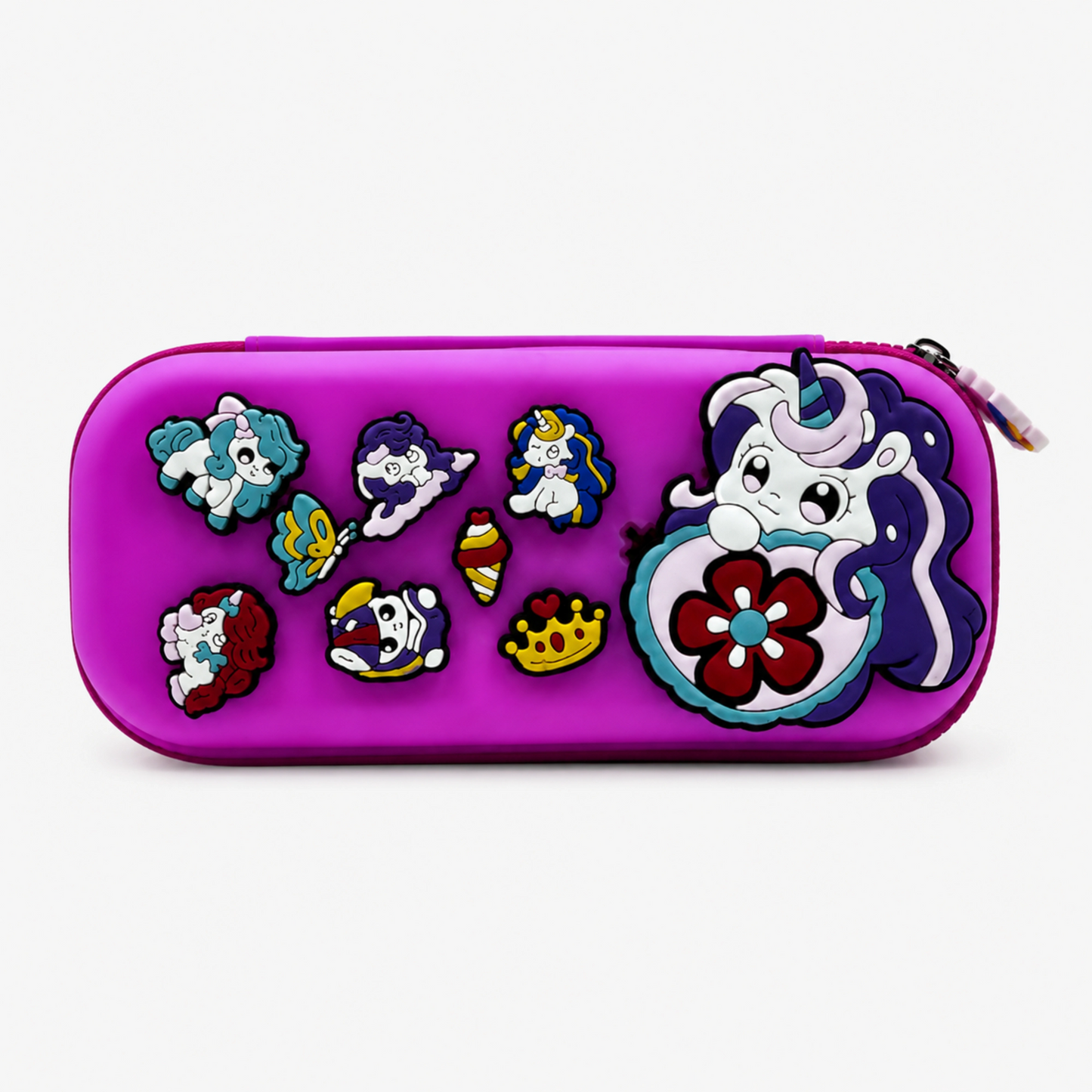 Premium DIY Kids Pencil Box with Removable Decorative Toy Charms