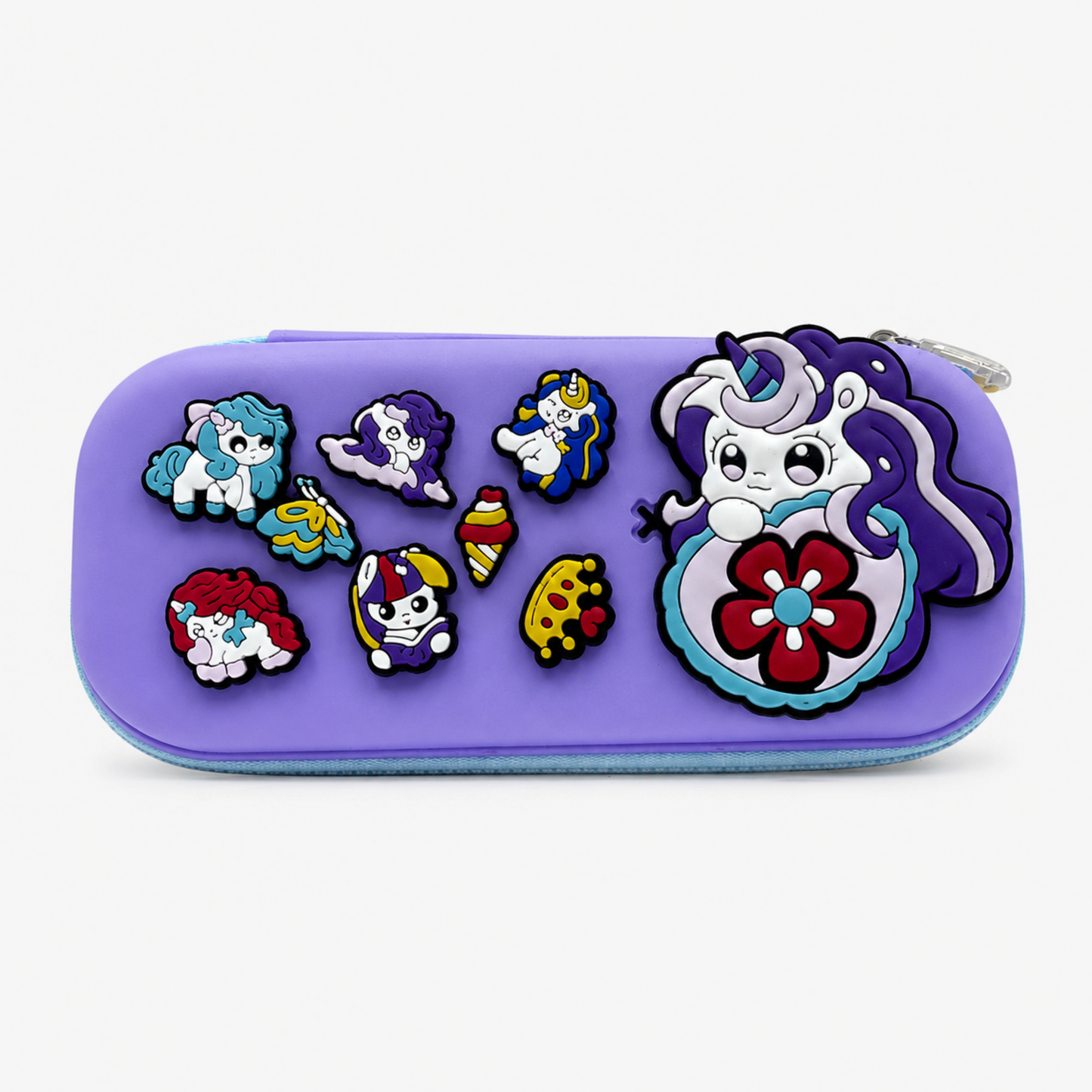 Premium DIY Kids Pencil Box with Removable Decorative Toy Charms