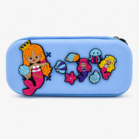 Premium DIY Mermaid Pencil Box with Removable Toy Charms for Kids