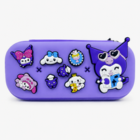 Premium Cartoon Pencil Box with Removable Toy Charms for Kids