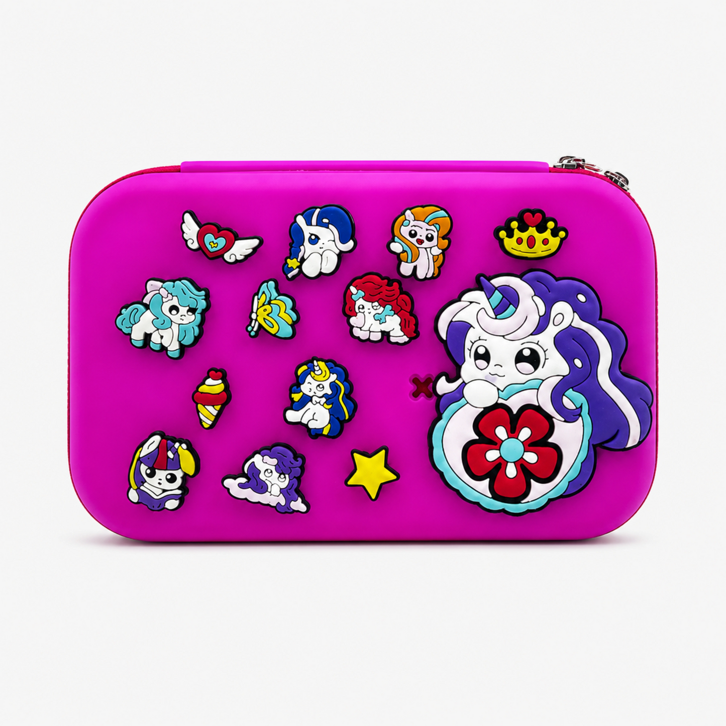 DIY Kids Unicorn Pencil Box with Removable Charms