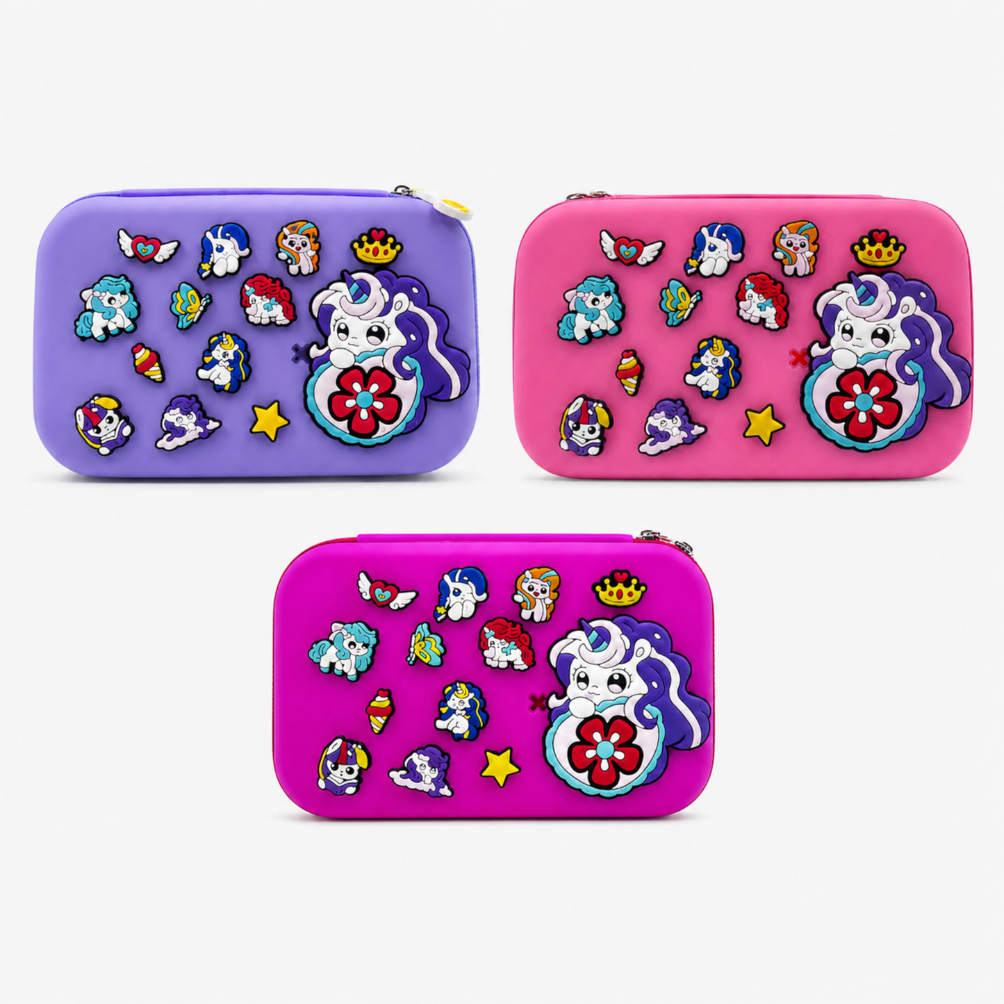 DIY Kids Unicorn Pencil Box with Removable Charms