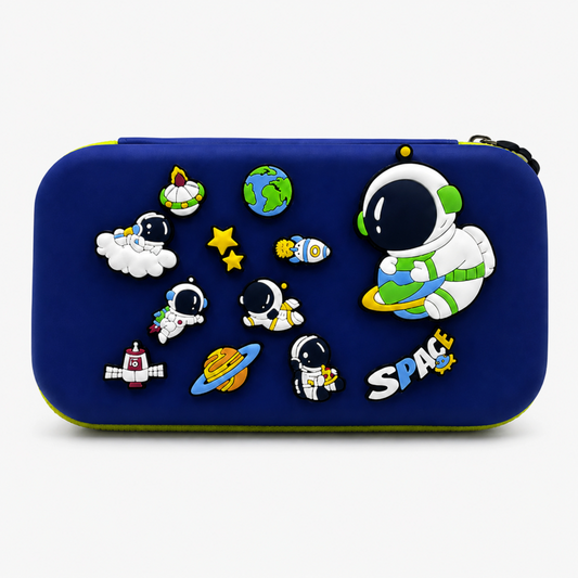 DIY Kids Space Theme Pencil Box with Removable Astronaut Charms