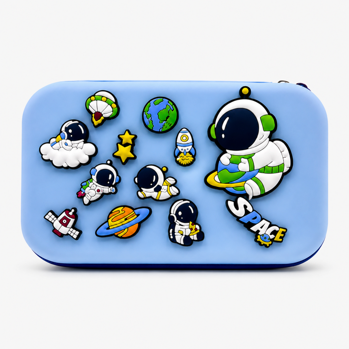 DIY Kids Space Theme Pencil Box with Removable Astronaut Charms