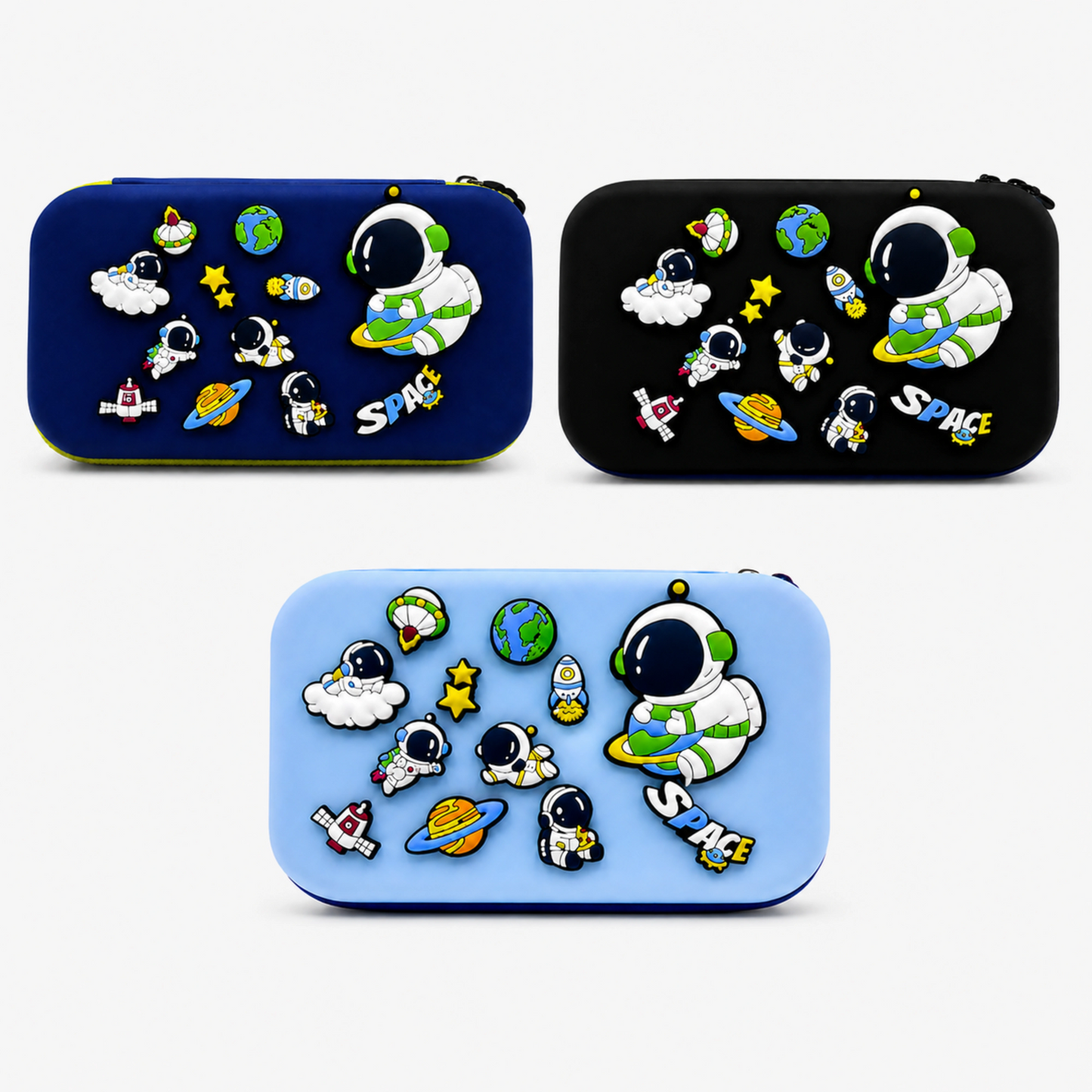 DIY Kids Space Theme Pencil Box with Removable Astronaut Charms
