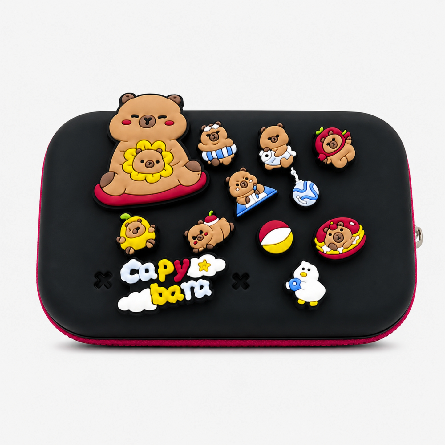 Kids Bear Theme Pencil Box with Removable Decorative Charms