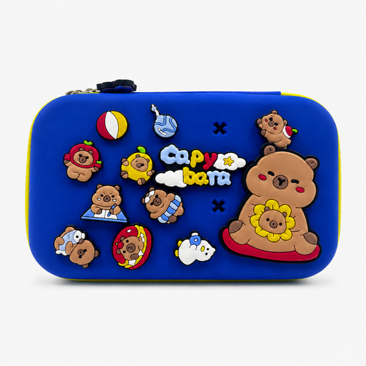 Kids Bear Theme Pencil Box with Removable Decorative Charms