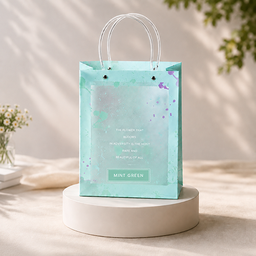 Luxury Floral Waterproof Gift Carry Bags for Gifting