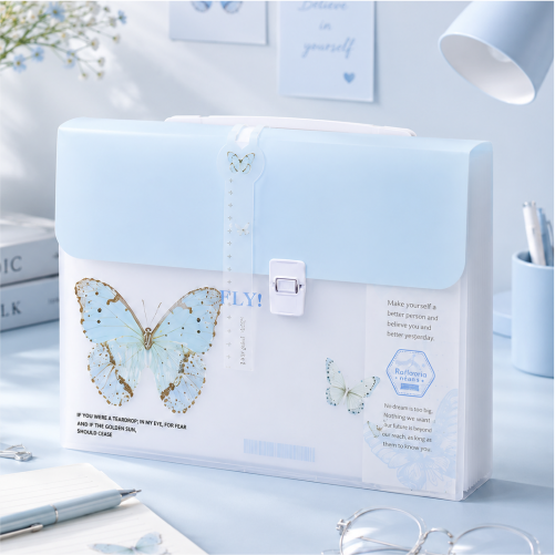 24 Pocket Expanding File Organizer with Secure Clasp