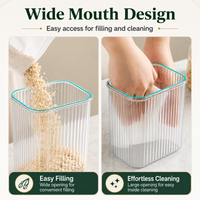 Dry Food Storage Container, BPA Free PET Storage Dispenser with Measuring Cup
