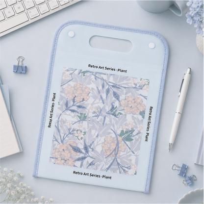 Retro Art Expanding File Folder with 13 Storage Layers