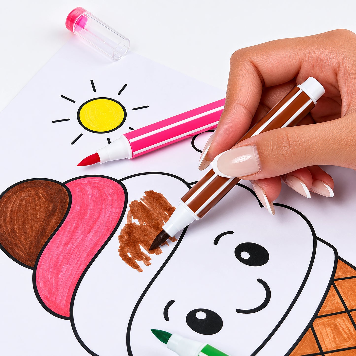 Yalong Fine Tip Water Colour Pen Set for Kids Drawing - 24 Shades