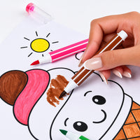 Yalong Fine Tip Water Colour Pen Set for Kids Drawing - 24 Shades