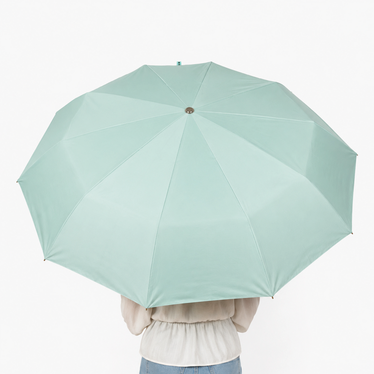 Premium UV Protection Folding Umbrella with Gold Frame
