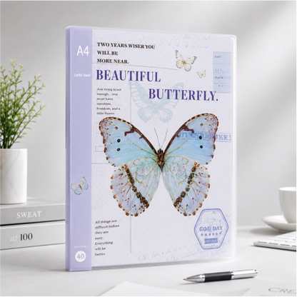 A4 Art Portfolio Binder – 40 Pocket Document Organizer