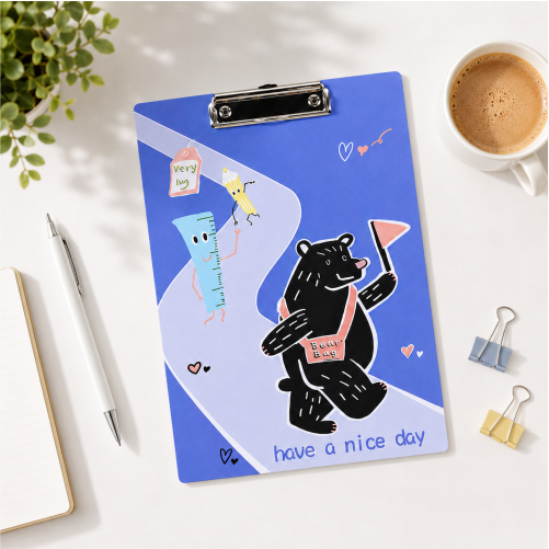 Cute Lightweight Acrylic Writing Clipboard for Office