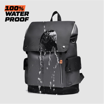 Premium Waterproof Vegan Leather Laptop Backpack