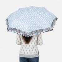 UV Protection Tested Floral Folding Umbrella with One-Touch Open