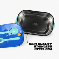 Double Decker Bento Lunch Box with 3 compartments for Kids – 710ml