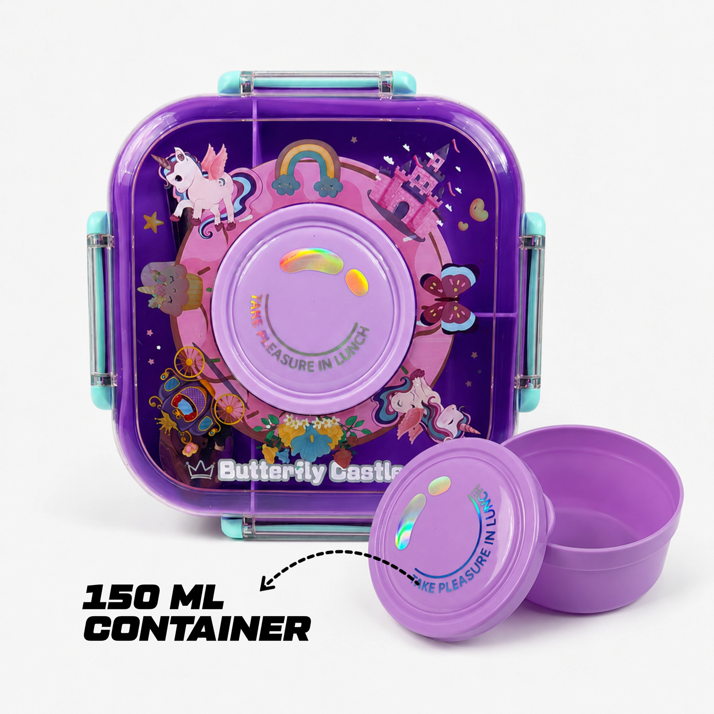 Kids Plastic Lunch Box – Leakproof – 850ml