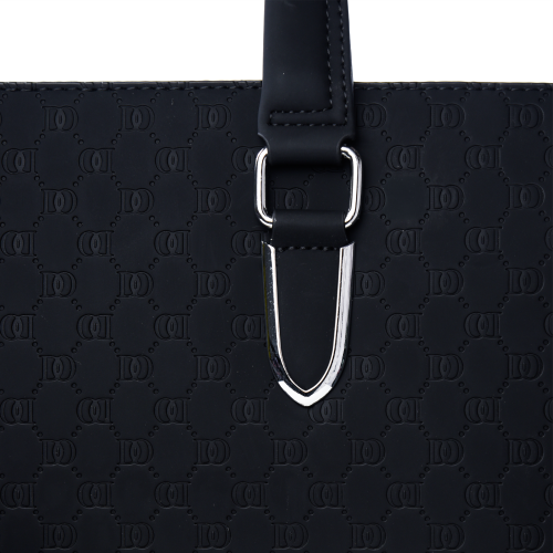 Premium Textured PU Leather Unisex Laptop Briefcase