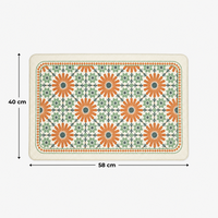 Premium Floral Anti-Slip Doormat for Entryway/Kitchen/Bathroom