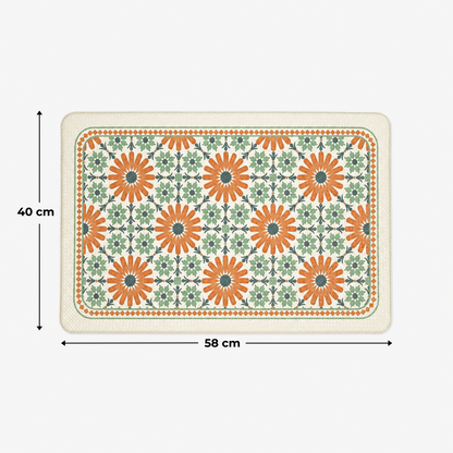 Premium Floral Anti-Slip Doormat for Entryway/Kitchen/Bathroom
