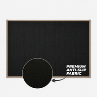 Soft Ferret Fleece Entryway Doormat with Modern Woven Pattern