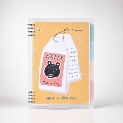 Retro Art Series Plant Spiral Study Planner Notebook.