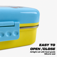 Unicorn Stainless Steel Bento Lunch Box with 3 Compartments - 1120ml