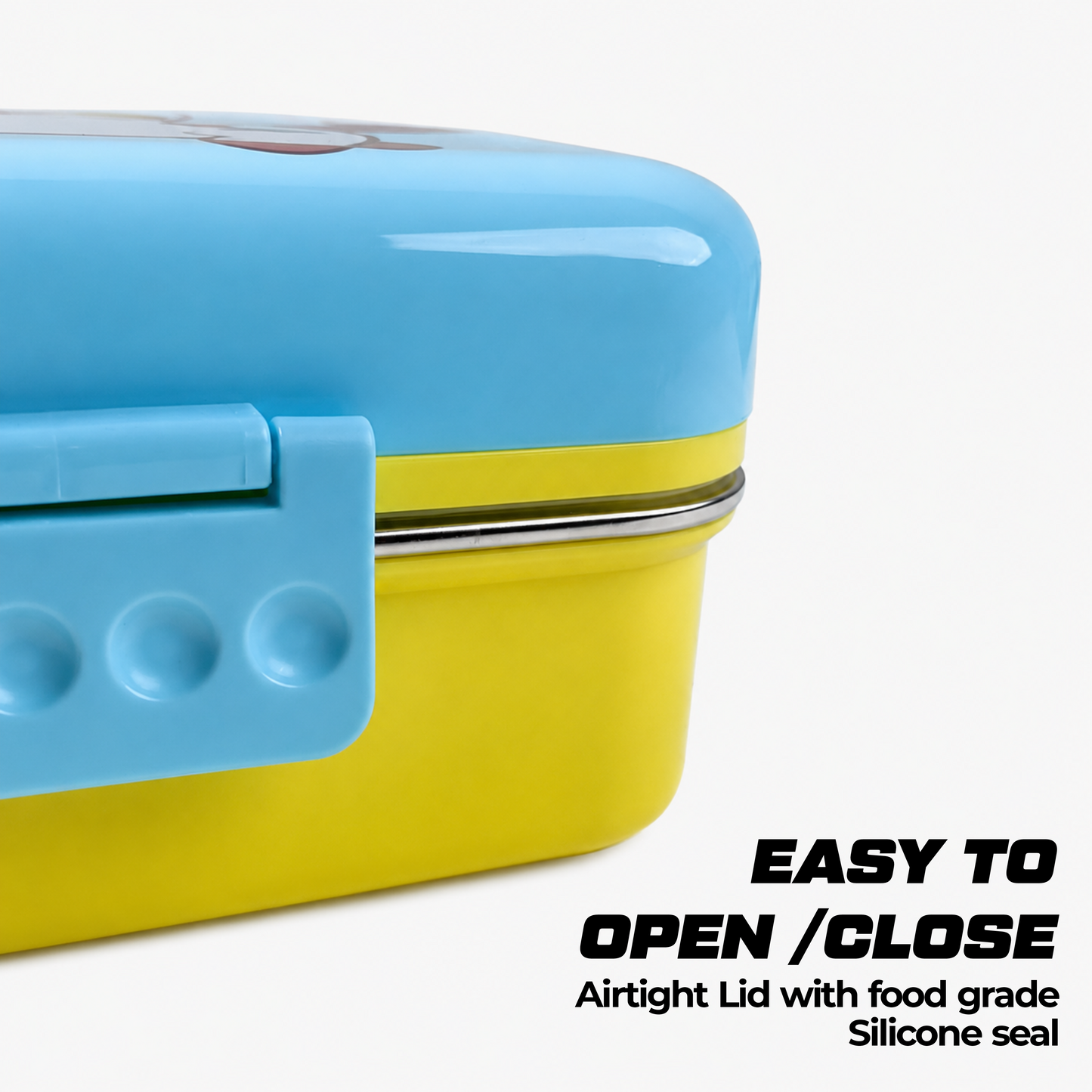 Mermaid Stainless Steel Bento Lunch Box for Kids with 3 compartments - 1190ml