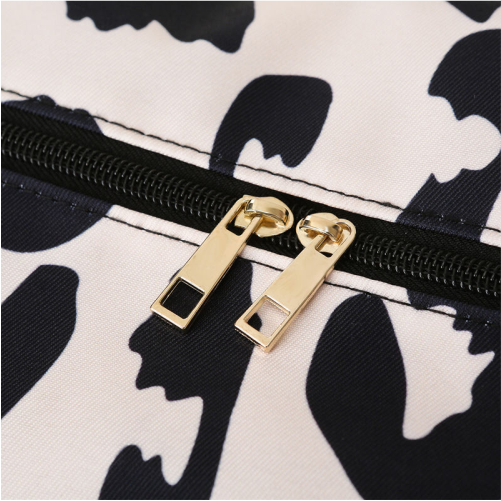 Animal Print Travel Duffel Bag with Trolley Sleeve