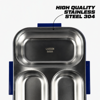 Kids Stainless Steel Lunch Box with 3 compartments – 600ml