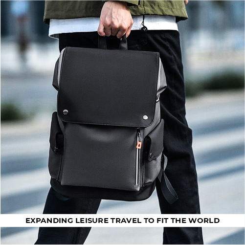 Premium Waterproof Vegan Leather Laptop Backpack