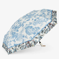 UV Protection Tested Floral Folding Umbrella with One-Touch Open