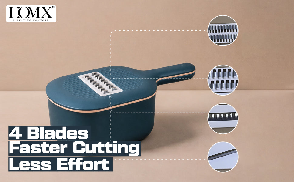4-in-1 Multi Slicer with Container with Stainless Blades Banner 2