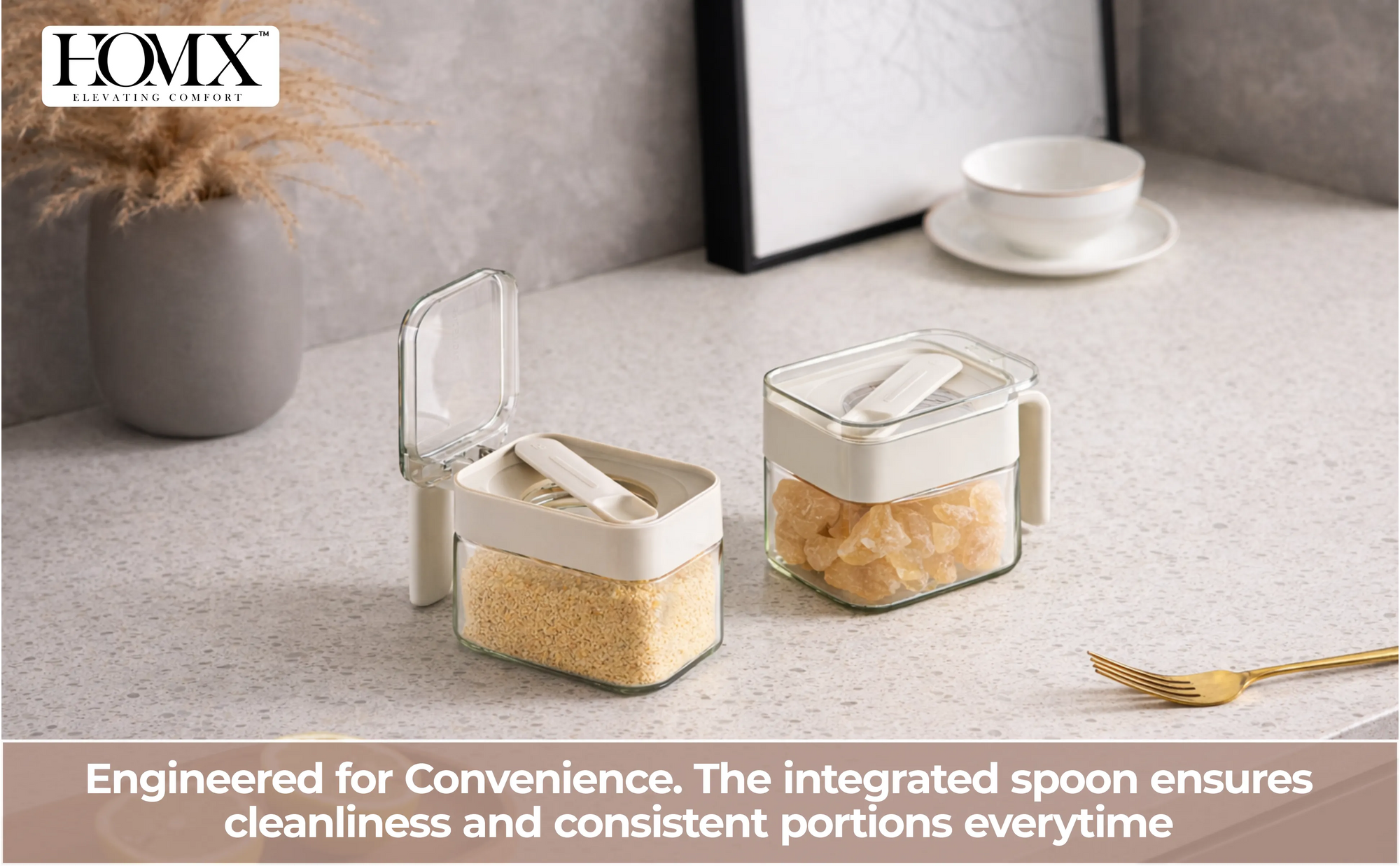 Heritage Glass Seasoning Jar with Integrated Spoon (300ml) Banner 3