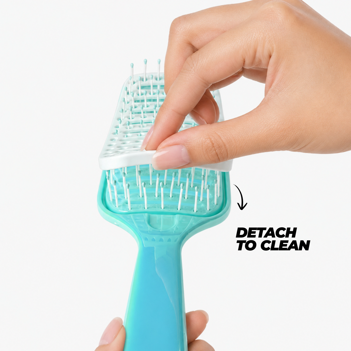 Detachable ABS Hair Brush/Paddle Comb (Pack of 1)