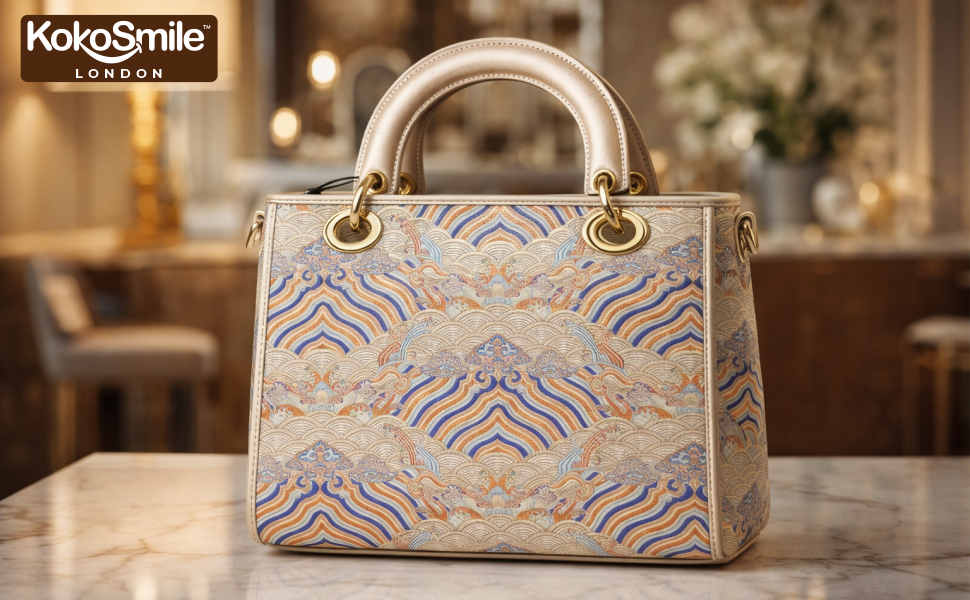 Luxe Hangzhou Silk Leather Tote Handbag for Women Banner 2