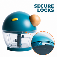2-in-1 Vegetable Chopper with Secure Lock & SS Blades