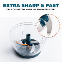 2-in-1 Vegetable Chopper with Secure Lock & SS Blades