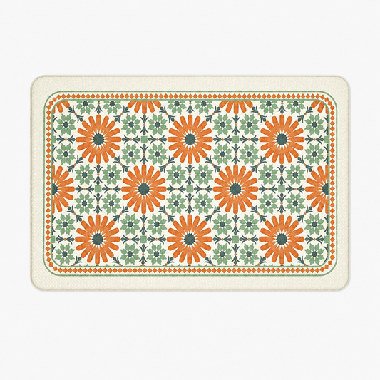 Premium Floral Anti-Slip Doormat for Entryway/Kitchen/Bathroom