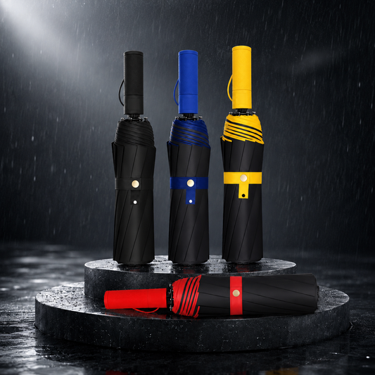 Large Automatic Windproof & Waterproof Umbrella with Wide Canopy