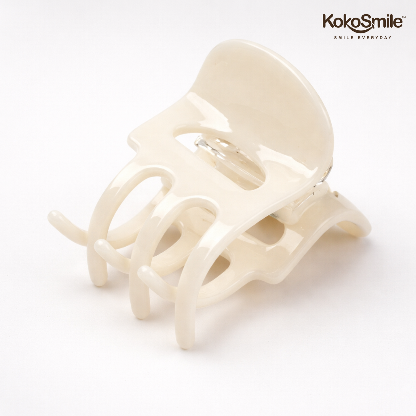 Minimalist Glossy Hair Claw Clip – Large Anti-Slip Hair Accessory for Women